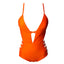 Trikini Naranja con Bandas Laterales – Diseño Sensual y Audaz para Mujeres Modernas